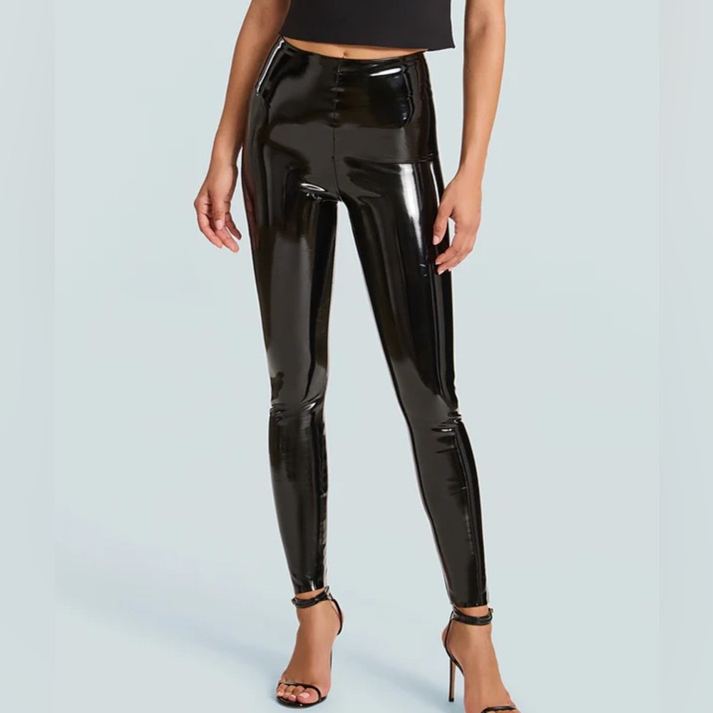 Commando Shiny Black Leggings